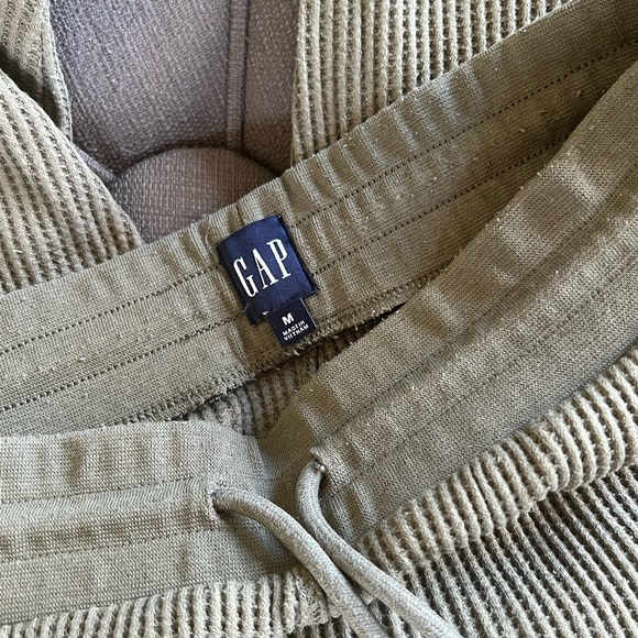 Olive Green Ribbed Bottoms - Picture 2 of 7